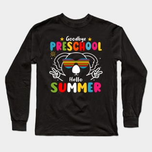 Goodbye Preschool Hello Summer Last Day of pre-k Koala Long Sleeve T-Shirt